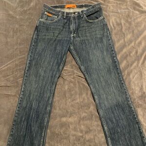 Wrangler 20x FR Jeans Mens 34 x 32 Blue Fire Resistant HRC2 Straight Leg